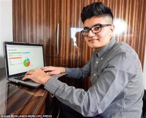 英国15岁中学生自创网络游戏已赚足大学学费